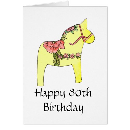 80th Birthday Card