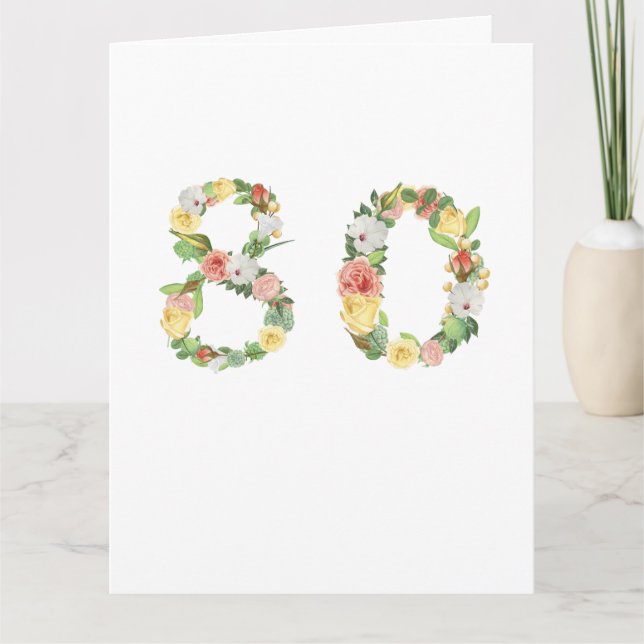 80th Birthday Card (Front)