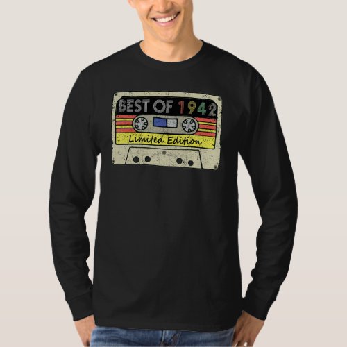 80th Birthday  Cassette Tape Birthday T_Shirt