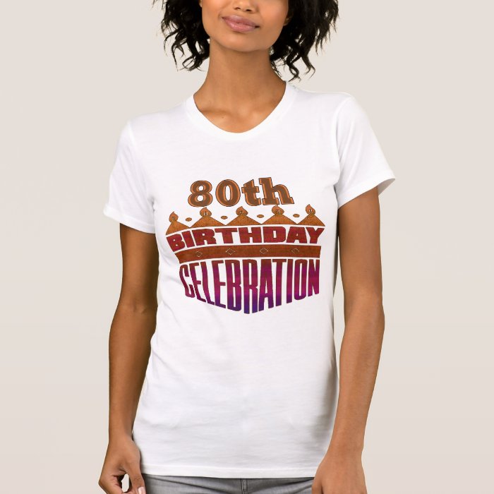 80th Birthday Celebration Gifts Tees