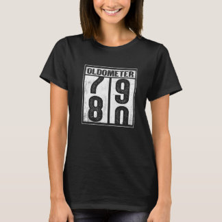 80th Birthday Eighty Years Old 80 Oldometer 79 80 T-Shirt