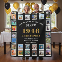 80th Birthday Family Memories Photo Collage 