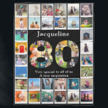 80th Birthday Family Photo Template Large Fleece Blanket<br><div class="desc">Make that birthday gift a very special memories keepsake with this large wonderful photo blanket. Add your favorite images to create a heartfelt and touching present.</div>