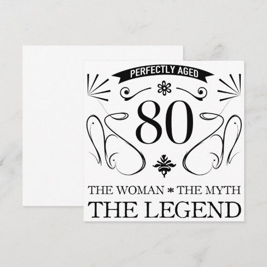 80th Birthday For Women (Front/Back)