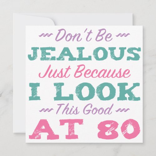 80th Birthday For Women Card