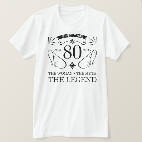 80th Birthday For Women T_Shirt