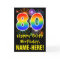 80th Birthday: Fun Fireworks Pattern + Rainbow 80