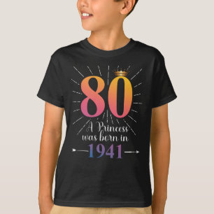 80th Birthday Gift 80 Years T-Shirt
