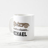 80th Birthday Gift Vintage Car 80 Year Old Coffee Mug (Front Left)