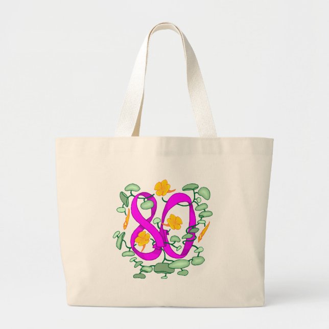 80th Birthday Gifts Tote Bag (Front)