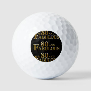80th Birthday Golf Balls