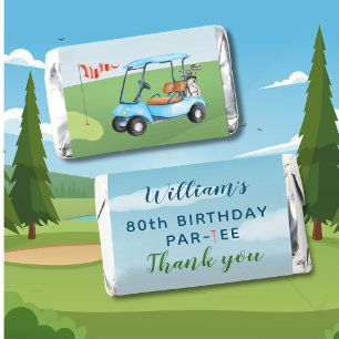 80th Birthday Golf Theme Par-tee Birthday Hershey's Miniatures