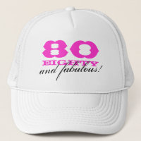 80th Birthday hat for women | 80 and fabulous!