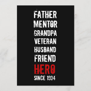 80th Birthday Hero Party Invitation