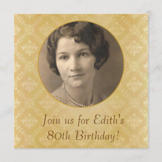 80th birthday invitation