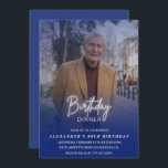 80th birthday invitation Birthday Dinner Photo Men<br><div class="desc">80th birthday invitation Birthday Dinner Photo Men</div>