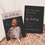 80th Birthday Invitation | Photo 80th Birthday<br><div class="desc">80th Birthday Photo Invitation
Ready to be personalized by you!</div>