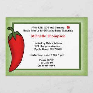 80th Birthday Invitations