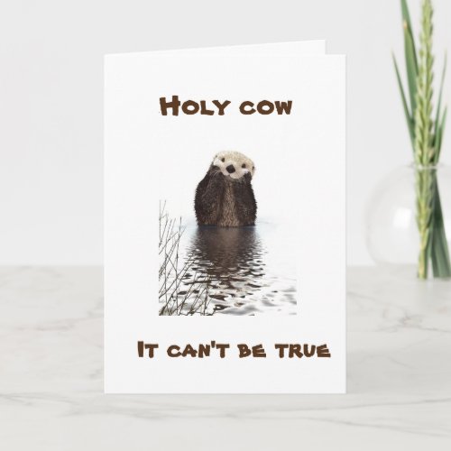 80th BIRTHDAY IT CANT BE TRUE SAYS OTTER Card