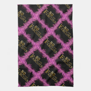 80th Birthday  Kitchen Towel