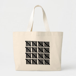 80th birthday large tote bag