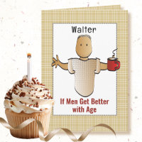 80th Birthday Male Cartoon Funny Saying Humorous
