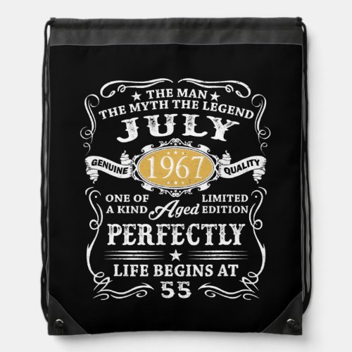 80th Birthday Man Myth Legend Vintage 1942 July Drawstring Bag