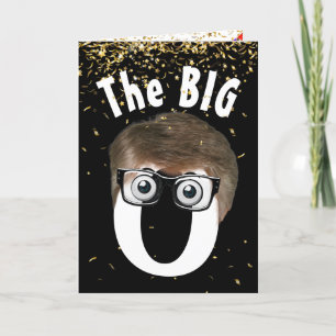 80th Birthday Man On Black Card