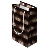 80th birthday-marque lights on brick small gift bag (Front Angled)