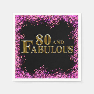 80th Birthday Napkins