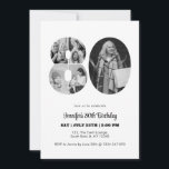 80th Birthday Number 80 Photo Collage Black White Invitation<br><div class="desc">Mark eighty years of wonderful memories and adventures with this captivating 80th Birthday Number Photo Collage. This customizable template is the perfect blend of creativity and sentiment, allowing you to create a truly memorable gift for your loved one's special day. Capture the essence of incredible years in a single masterpiece...</div>