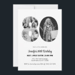 80th Birthday Number 80 Photo Collage Black White Invitation<br><div class="desc">Mark eighty years of wonderful memories and adventures with this captivating 80th Birthday Number Photo Collage. This customizable template is the perfect blend of creativity and sentiment, allowing you to create a truly memorable gift for your loved one's special day. Capture the essence of incredible years in a single masterpiece...</div>