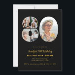 80th Birthday Number 80 Photo Collage Modern Black Invitation<br><div class="desc">Mark eighty years of wonderful memories and adventures with this captivating 80th Birthday Number Photo Collage. This customizable template is the perfect blend of creativity and sentiment, allowing you to create a truly memorable gift for your loved one's special day. Capture the essence of incredible years in a single masterpiece...</div>