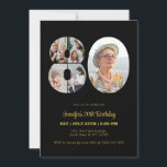 80th Birthday Number 80 Photo Collage Modern Black Invitation<br><div class="desc">Mark eighty years of wonderful memories and adventures with this captivating 80th Birthday Number Photo Collage. This customizable template is the perfect blend of creativity and sentiment, allowing you to create a truly memorable gift for your loved one's special day. Capture the essence of incredible years in a single masterpiece...</div>