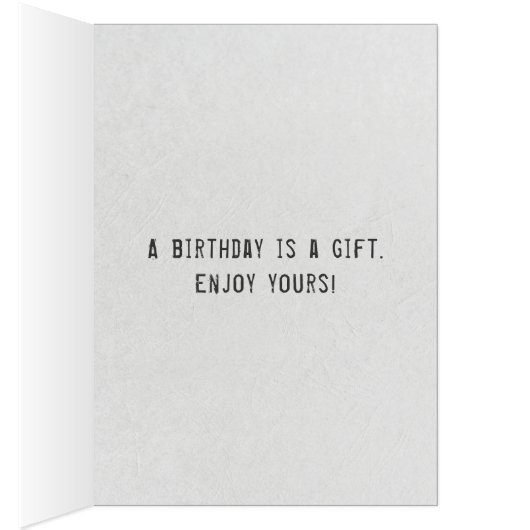 80th birthday old car license plates (Inside (Right))