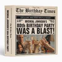 80th Birthday Old Newspaper Vintage Retro Custom