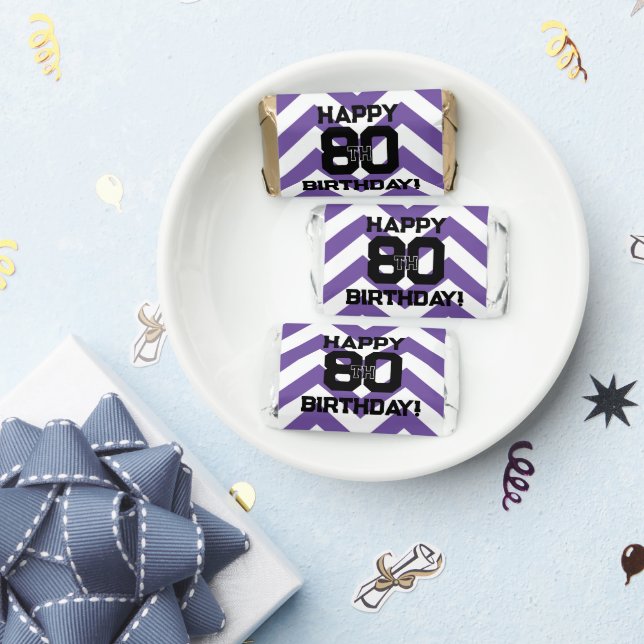 80th Birthday or Any Age Hershey's Miniatures (Party)