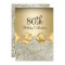 80th Birthday Party Elegant Gold Bow Floral Swirl