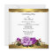 80th Birthday Party Elegant Purple Gold Roses 3