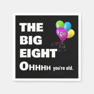 80th Birthday Party Getting Old Humor  Napkins