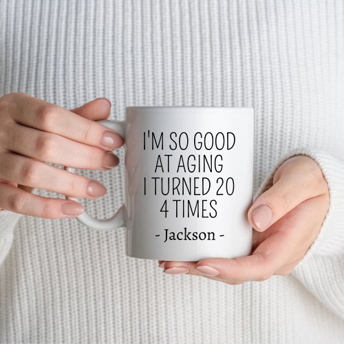 80th Birthday Party Gift 80 year old Personalized Mug
