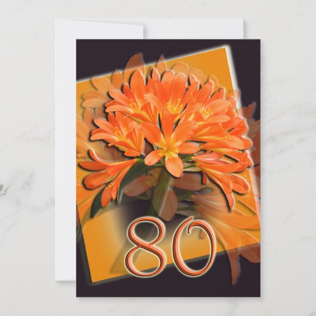 80th Birthday Party Invitation (Front)