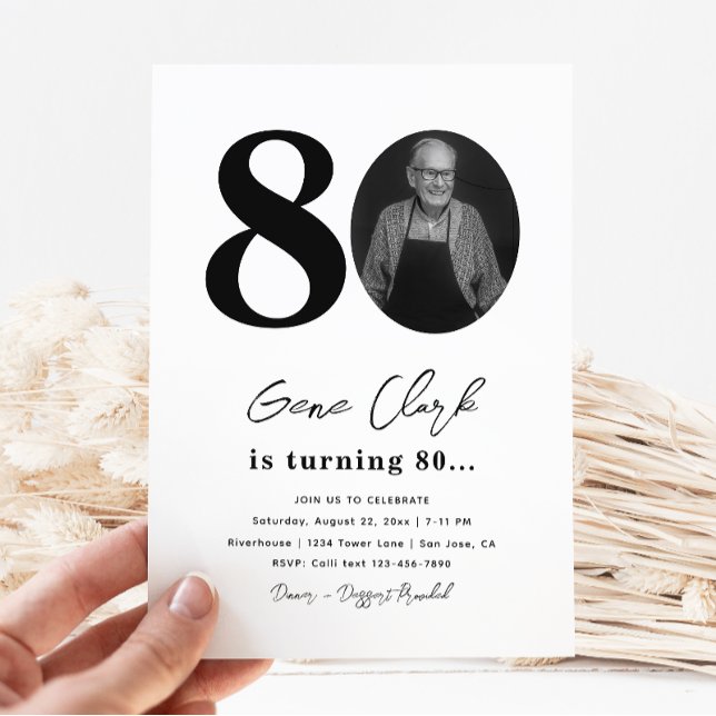 80th Birthday Party Invitation | 80th Birthday (Creator Uploaded)