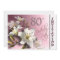 80th Birthday Party Invitation - white Lilies