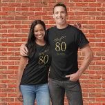 80th Birthday Party T-Shirt<br><div class="desc">Celebrate the special 80th birthday of your family member or friend with this personalized t-shirt. This classic t-shirt can be easily personalized with your own message and colors to create the perfect outfit for your special birthday party. Invite your family and friends to join in on the celebration and show...</div>