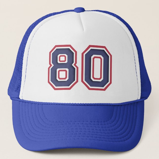 80th Birthday Party Trucker Hat (Front)