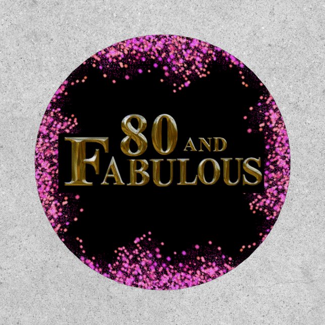 80th Birthday  Patch (Front)