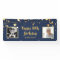 80th Birthday Photo Blue Gold Stars Personalized