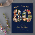 80th Birthday Photo Collage Elegant and Timeless Invitation<br><div class="desc">As the saying goes, "Life begins at 80, " and what better way to commemorate this incredible journey than with a one-of-a-kind birthday invitation that truly captures a lifetime of memories! A heartfelt and visually stunning tribute to the remarkable life. From cherished childhood moments to unforgettable milestones, each photo tells...</div>