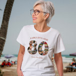 80th Birthday Photo Collage Elegant and Timeless T-Shirt<br><div class="desc">As the saying goes, "Life begins at 80, " and what better way to commemorate this incredible journey than with a one-of-a-kind birthday T-Shirt that truly captures a lifetime of memories! A heartfelt and visually stunning tribute to the remarkable life. From cherished childhood moments to unforgettable milestones, each photo tells...</div>